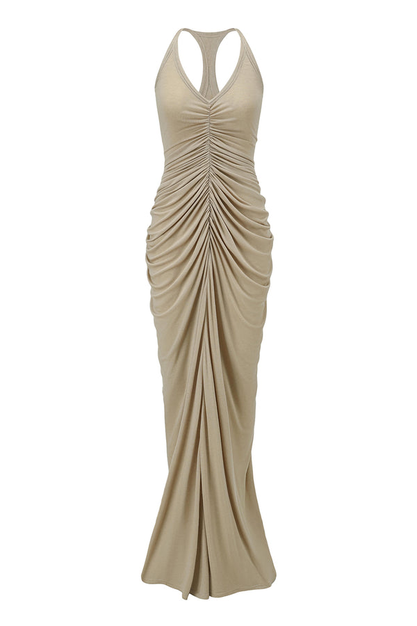 OUDE WAAG 25 Autumn/Winter Medea Dress OW-OW-25AW-DS19T2GY850-MLH Oyster Gray